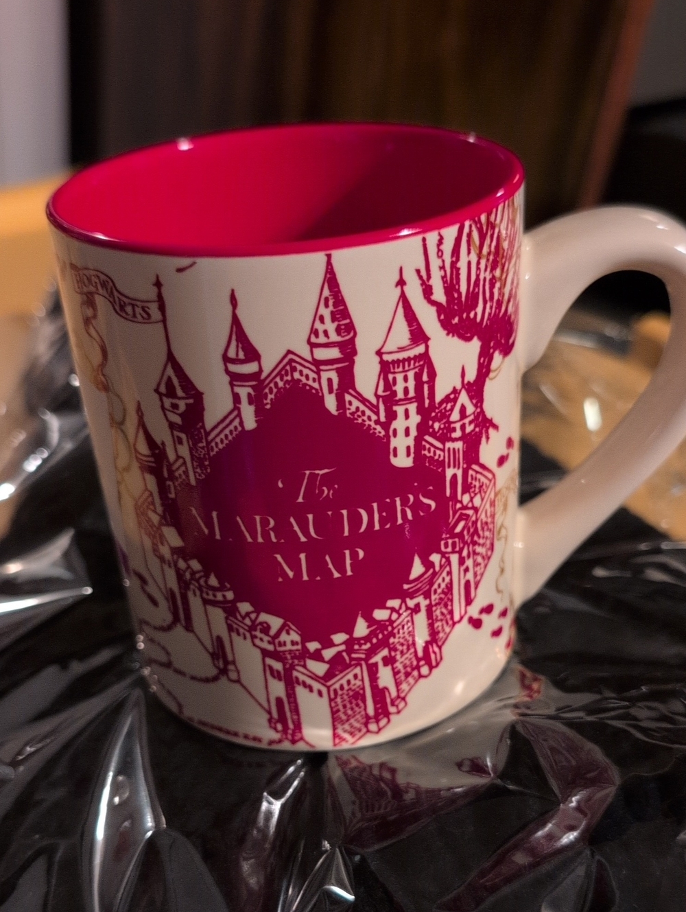 Harry Potter The Marauder's Map Red Interior Ceramic Mug